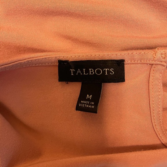 Talbots Short Sleeve Stretchy Top Sz M - Picture 7 of 8